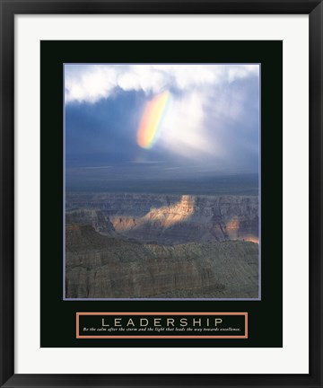 Framed Leadership - Passing Storm Print