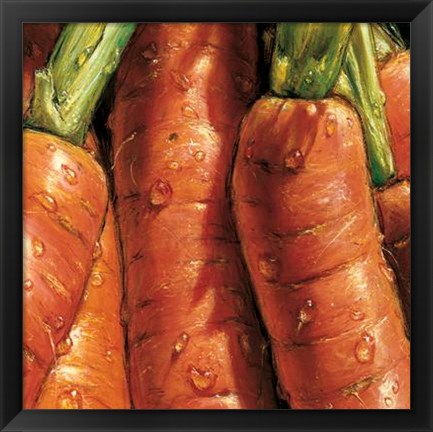 Framed Carrots Print