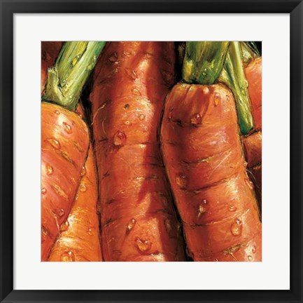 Framed Carrots Print