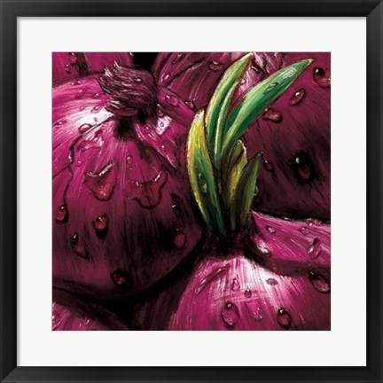 Framed Onions Print