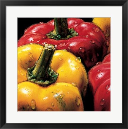 Framed Peppers Print