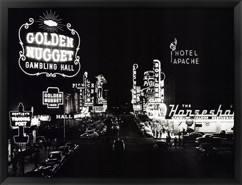 Framed Las Vegas Nevada, 1953 Print