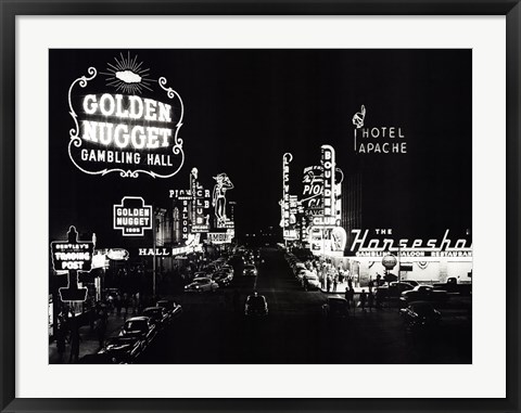 Framed Las Vegas Nevada, 1953 Print