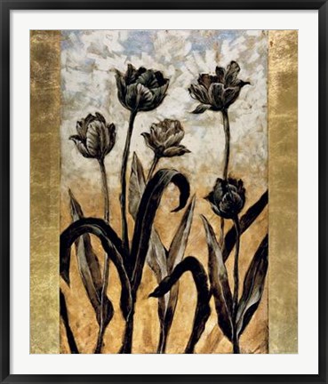 Framed Tulip Silhouette Print