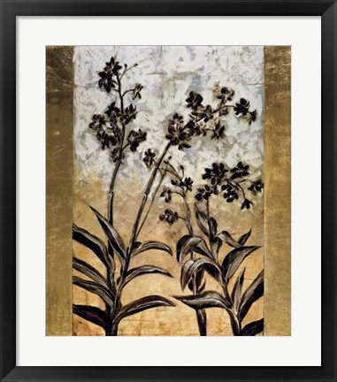 Framed Orchid Silhouette Print