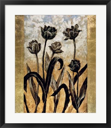 Framed Tulip Silhouette Print