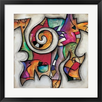 Framed Swirl II Print