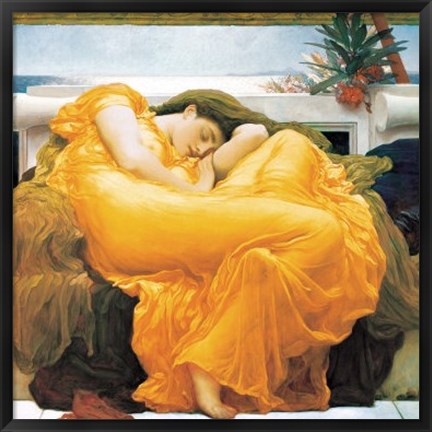 Framed Flaming June, c.1895 Print