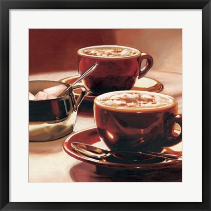 Framed Tazze Con Cappuccino Print