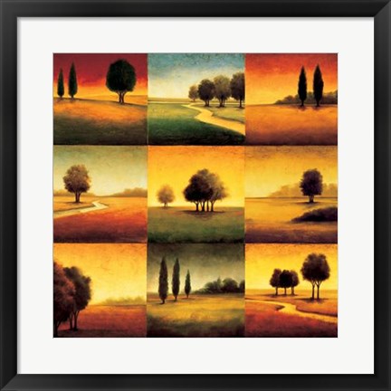 Framed Landscape Perspectives Print