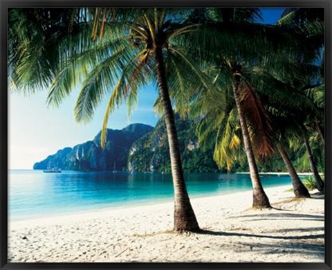 Framed Tonsai Beach, Phi Phi Islands, Thailand Print