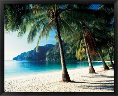 Framed Tonsai Beach, Phi Phi Islands, Thailand Print