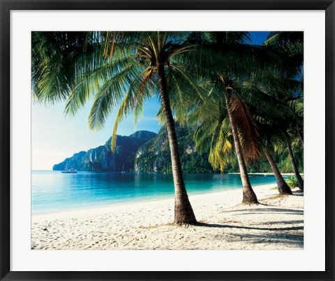 Framed Tonsai Beach, Phi Phi Islands, Thailand Print