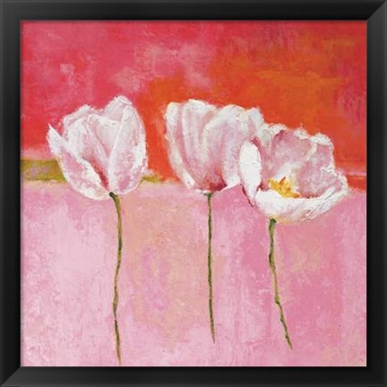 Framed Fleurs En Rose II Print