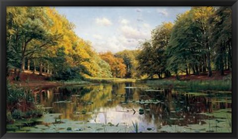 Framed River Landscape Print