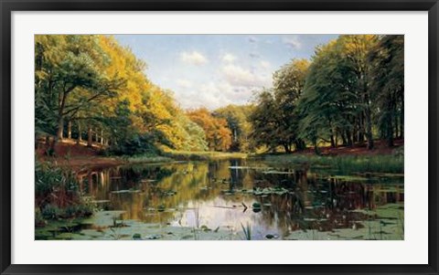 Framed River Landscape Print