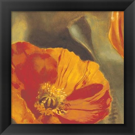 Framed Coquelicots Dans Le Soleil II Print