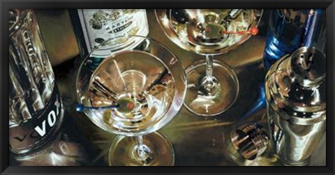 Framed Martini Bar Print