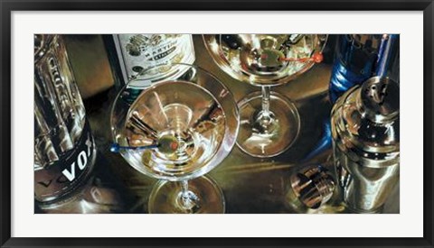 Framed Martini Bar Print