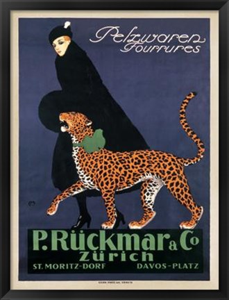 Framed P R&#252;ckmar C, 1910 Print