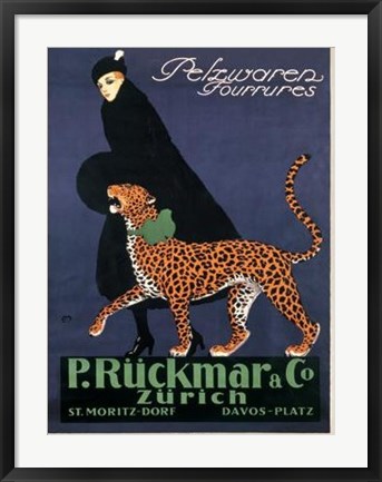 Framed P R&#252;ckmar C, 1910 Print