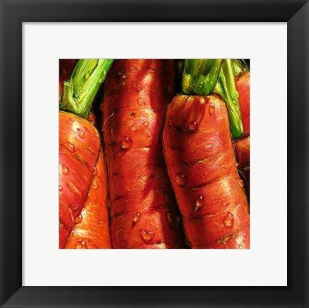 Framed Carrots Print