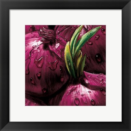 Framed Onions Print