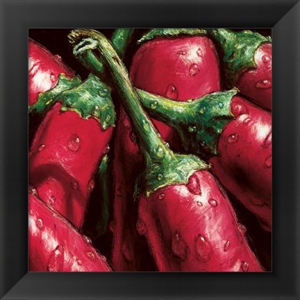 Framed Hot Peppers Print