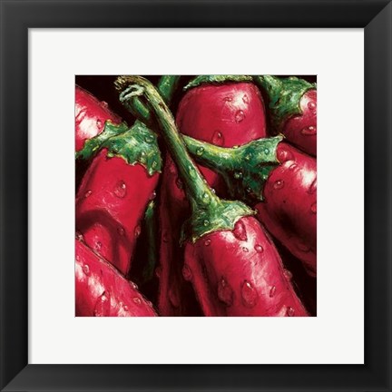 Framed Hot Peppers Print