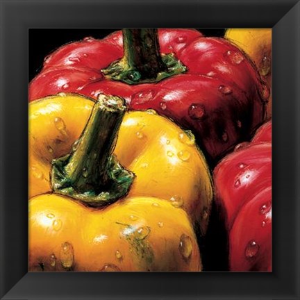 Framed Peppers Print