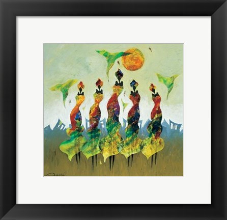 Framed Flexible Figures 1 Print