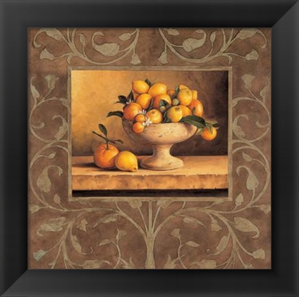 Framed Oranges And Lemons Print