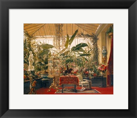 Framed Veranda De La Princesse Mathilde Print