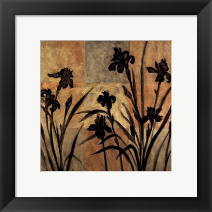 Framed Iris Silhouette II Print