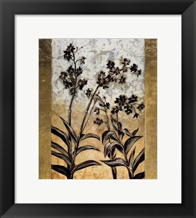 Framed Orchid Silhouette Print