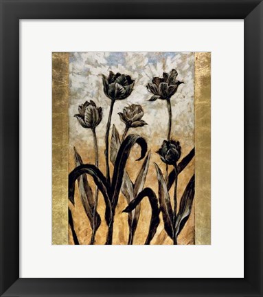 Framed Tulip Silhouette Print