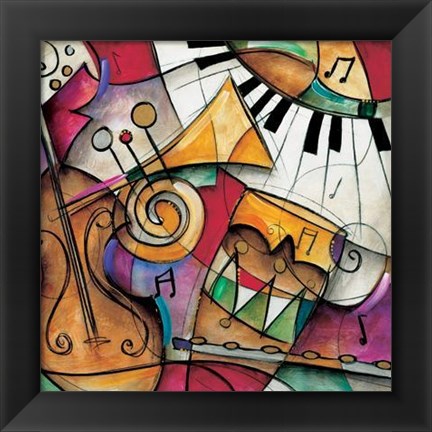 Framed Jazz It Up I Print