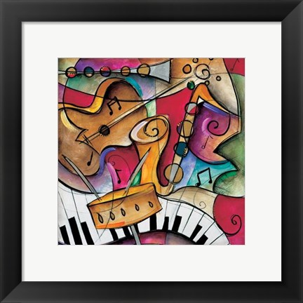 Framed Jazz It Up II Print