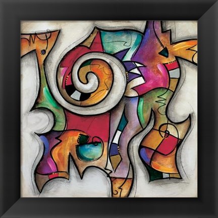 Framed Swirl II Print