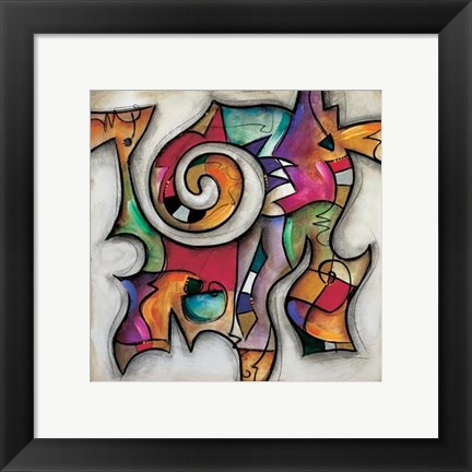 Framed Swirl II Print