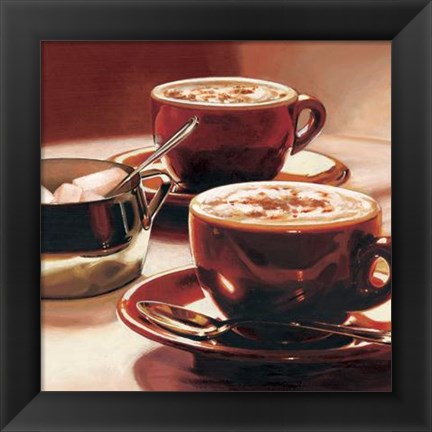 Framed Tazze Con Cappuccino Print