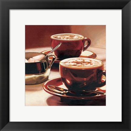 Framed Tazze Con Cappuccino Print