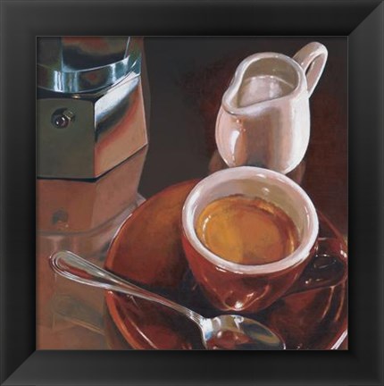 Framed Caffe Del Mattino Print