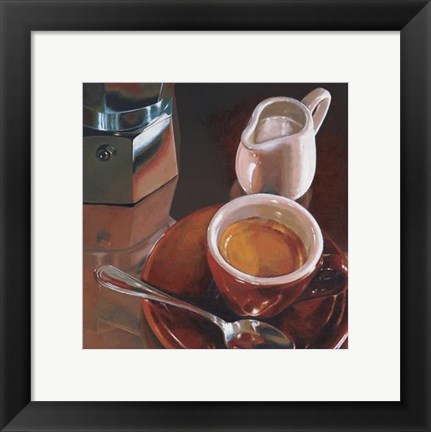 Framed Caffe Del Mattino Print