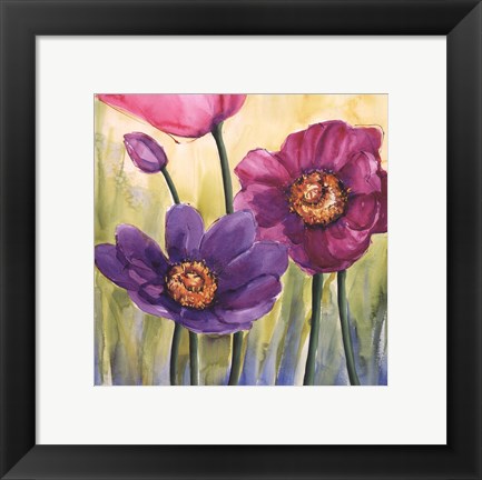 Framed Anemoni In Rosa Print