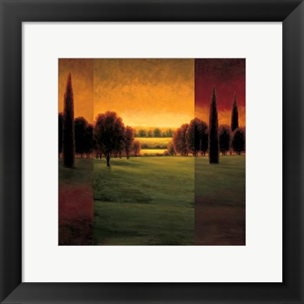 Framed Break Of Dawn I Print