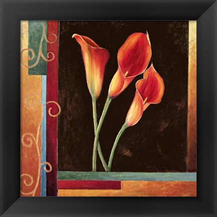 Framed Orange Callas Print