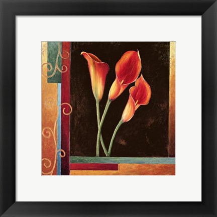 Framed Orange Callas Print