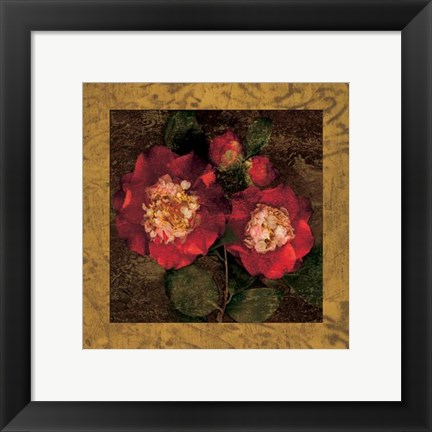 Framed Red Camellias II Print