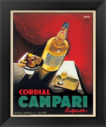 Framed Cordial Campari Print